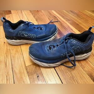 Used: Hoka running sneakers. Blue. Men size 11. No insoles